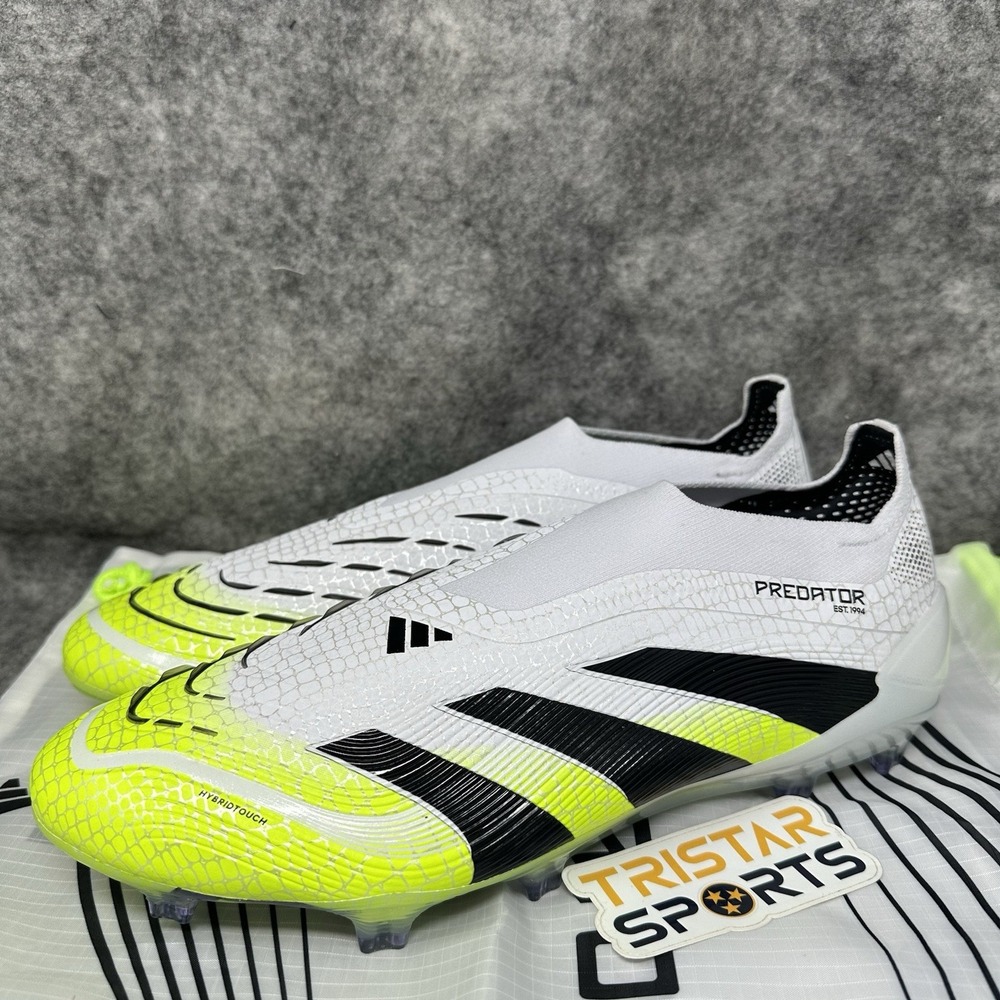 Adidas Predator Elite LL FG Soccer Cleats Mens Size 10 White Radiant Blaze Pack